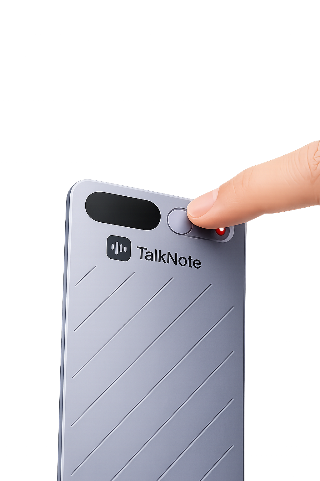 TalkNote Recorder opnameknop close-up