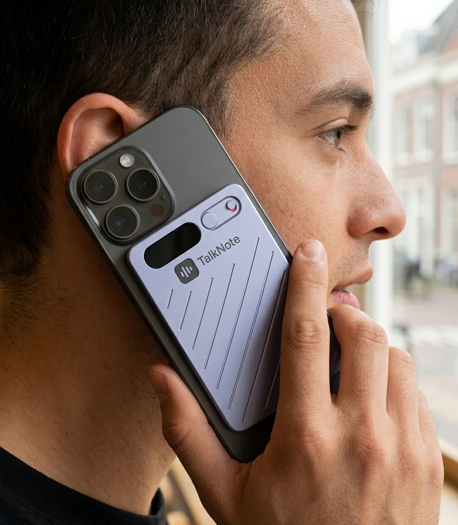 TalkNote Recorder tijdens een gesprek